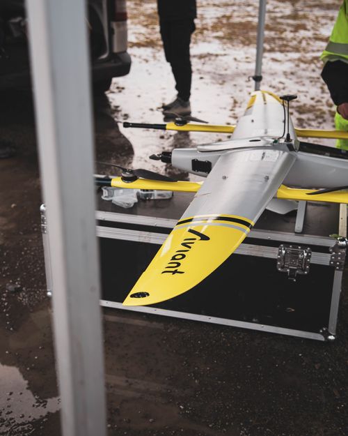 An image of a drone on the ground