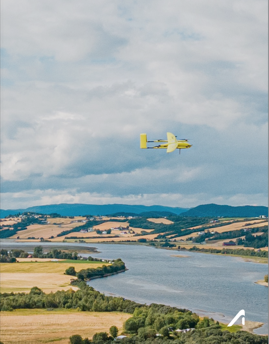 An image of a drone soaring through the air